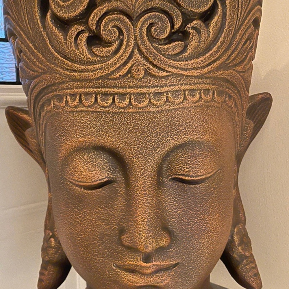 Buddha Head 17” x 7”